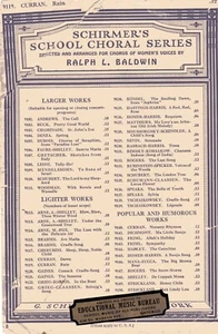 "RAIN" by Pearl G. Curran - Choral for 3-Part Women's Voices - 7 Pages - 1923 - Picture 1 of 2