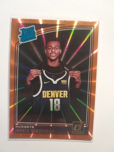 2018-19 Donruss Jarred Vanderbilt Orange Laser Rated Rookie Card RC #151