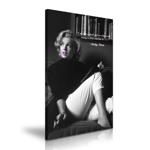 Marilyn Monroe Zitat Finde jemanden zum Lieben moderner Kunst-Leinwanddruck ~ 5 Größen  - Bild 1 von 7