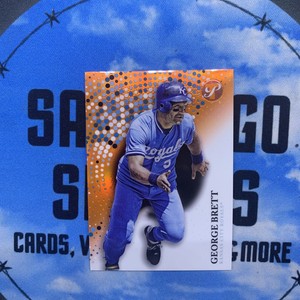 GEORGE BRETT 2022 Topps Pristine Orange Refractor #167 KC Royals #'d 16/25 SP