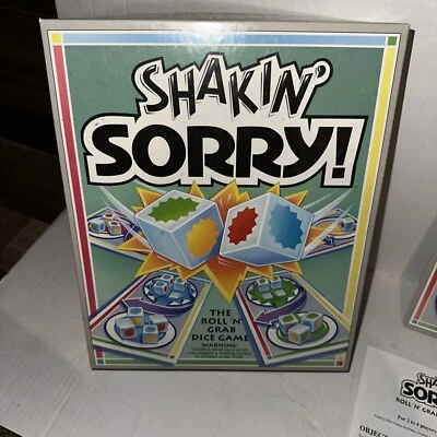 1992 Shakin Sorry Roll N Grab Dice Game Parker Brothers Never Played Rare Mint - Image 1 of 4