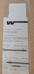 Vintage Fowler Decals - Western Airlines 727 in 1/144 Scale - Unknown Year - Picture 1 of 2