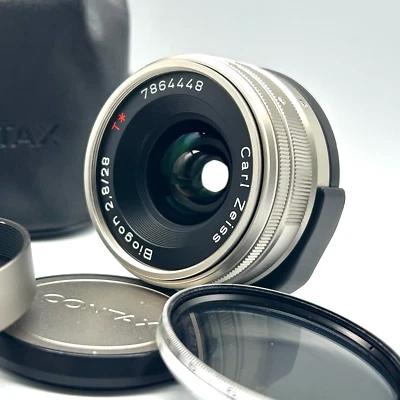 [ NEAR MINT ] CONTAX Carl Zeiss Biogon F2.8 28mm Camera Lens From Japan - Image 1 of 4