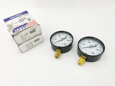 Lot of 2 New Ametek P505A Pressure Gauge 2-1/2" 200psi 163282 - Image 1 of 4