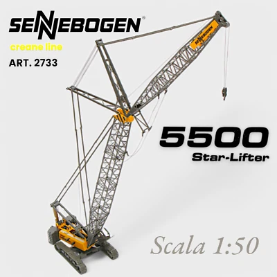 Conrad Art. 2733 - Sennebogen 5500 StarLifter - Gru Cingolata, Scala 1:50-NEW - Immagine 1 di 4