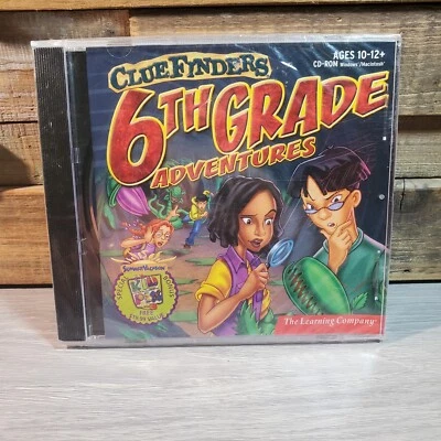 Clue Finders 6th Grade Adventures CD-ROM Learning Co Homeschool Ages 10-12 New - Image 1 of 4