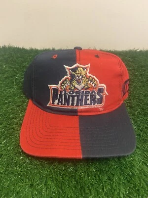 Vintage 90s Florida Panthers Snapback Hat NHL The Classic Starter Blue Red - Image 1 of 4