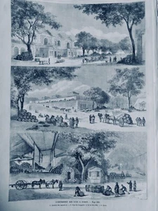 1861 1908 Vin Paris Vignoble Vendange Tonneau Entrepôt 5 Journaux Anciens - Picture 1 of 5