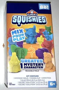 ELMER'S SQUISHIES 1 Mystery Character Mold Kit - MIX, POUR, PLAY Age 6+ - Picture 1 of 6