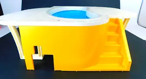 Mattel DREAM POOL Blue Pool Insert Basin Tub Piece With Deck & More - Picture 1 of 13