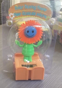 Flor danzante naranja/azul alimentada por energía solar nueva - Imagen 1 de 1