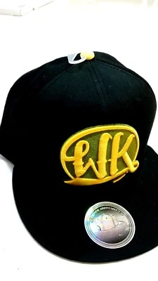  NEW WIZ  KHALIFA  MENS BASEBALL CAP  SNAP BACK HIP HOP BLACK/YELLOW - Image 1 of 4