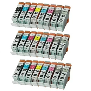 24 szt. wkłady atramentowe Premium do drukarki Canon CLI-42 Pixma Pro-100 Pro 100 - Zdjęcie 1 z 1