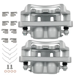 Front Disc Brake Caliper Pair for Ford Excursion F-250 F-350 2000-2005 w/Bracket - Picture 1 of 12
