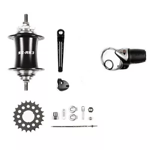 STURMEY ARCHER Internal 3-Gang Fahrrad FAT HUB KIT 170mm SX-RK3 FAT EBike schwarz - Bild 1 von 4