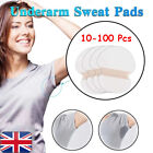 100Pcs Underarm Armpit Sweat Pad Stickers Shield Guard Absorbing Disposable Pads