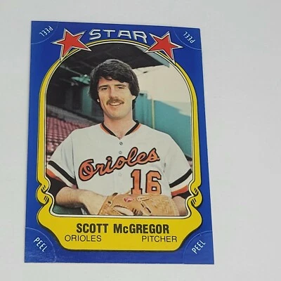1981 Fleer Star Sticker Baseball #10 SCOTT McGREGOR Orioles - Image 1 of 2