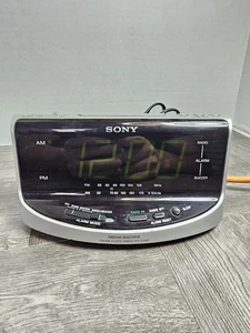SONY DREAM MACHINE ICF-C492 FM/AM Radio Dual Alarm Large Display Clock WORKS - Picture 1 of 6