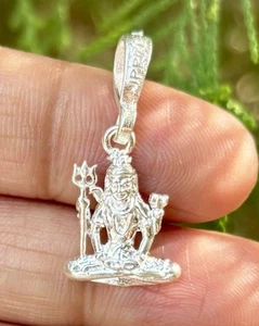 999 Silver Lord Shivas, Shiv jis Pendant, Charm Jewelry, Hindu Religious - Picture 1 of 5