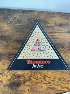 TRIOMINOS DELUXE Edition by GOLIATH With Brass Spinners COMPLETE Vintage - Picture 1 of 5
