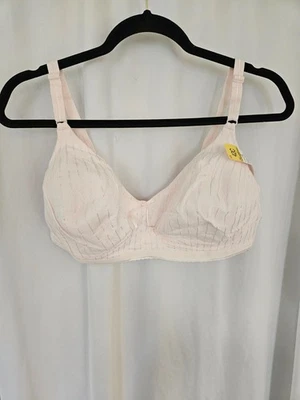 Bestform 34B Blanco Rayas Inalámbrico Camiseta Sujetador Correas Ajustables LIGERAMENTE FORRADO  Foto 1 de 4