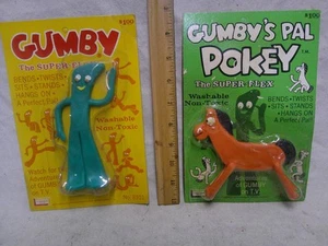 1965 1968 Lakeside GUMBY & POKEY sealed unused on cards Vintage original - Picture 1 of 16