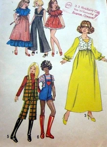 *GREAT VTG 1970s 11 1/2" BARBIE DOLL CLOTHING SEWING PATTERN UNCUT 9697 - Picture 1 of 1