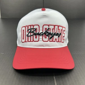 '47 Brand NCAA Ohio State Buckeyes White/Red Snapback Hat - OSFA - New w/o tags - Picture 1 of 9