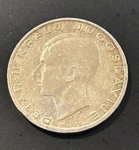 🏰 Jugoslawien 20 Dinara Silbermünze - 1938 ⚔️ König Peter II 👑 Vor dem Zweiten Weltkrieg - Bild 1 von 2
