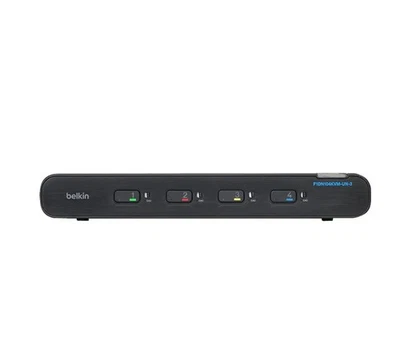 Belkin F1DN104KVM-UNN3 4 Ports Single Head Universal Secure KVM Switch - Image 1 of 4