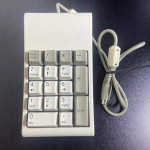 Vintage Epson Computer 17 Key Numeric Key Pad 8 Pin Mini Din Model E94Y2U Numpad - Bild 1 von 3