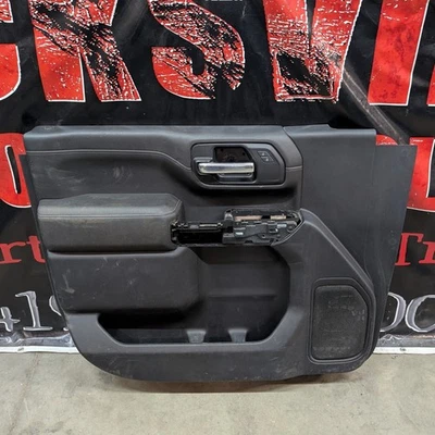 2020-2023 LH Front Door Panel Chevy Silverado GMC Sierra 2500 3500 Jet Black - Image 1 of 4