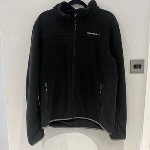 Chaqueta polar noruega Nordberg para hombre XL negra cremallera completa senderismo al aire libre - Imagen 1 de 5