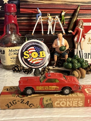 CORGI JUNIORS Whizzwheels 1970 Mercury Cougar XR7 Fire Dept Red Diecast EX Cond - Image 1 of 4