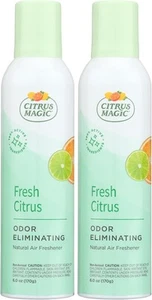 Ambientador Eliminador de Olores Citrus Magic 6 Onzas (Pack de 2), Fresco - Imagen 1 de 9