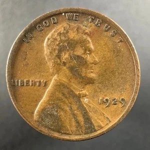 1929 Lincoln Wheat Cent – Well-Worn Detail - Picture 1 of 4