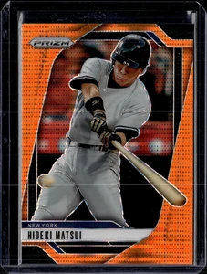 2025 Panini Prizm #196 Hideki Matsui Orange Pulsar /399 Yankees (50K) - Picture 1 of 2