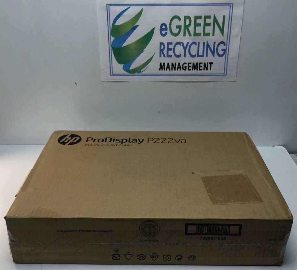 HP ProDisplay 21.5" LED FULL HD Monitor P222va Genuine Sealed w/ Free Shipping - Image 1 of 4