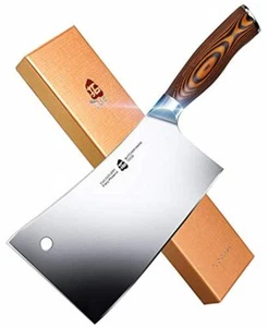 Hackmesser robust scharf Fleischerbeil Knochen deutsche Klinge Edelstahl - Bild 1 von 6