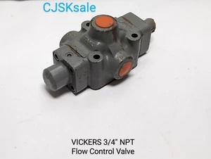 VICKERS 3/4" NPT Flow Control Valve (USED). - Picture 1 of 9
