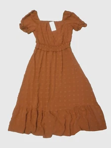 NWT! Pull-over Dress by FASHION Autumn Orange Textured - Sz. Womens' Large - Picture 1 of 8