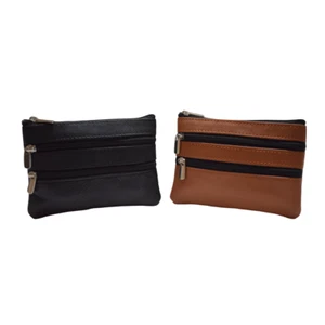 New COIN PURSE Credit Card Holder Multicolor Leather wallet - Picture 1 of 5