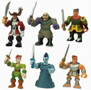Set statuette Disney Heroes 6 figure esclusive Disney Store RARE NUOVE SPEDIZIONE GRATUITA! - Foto 1 di 3