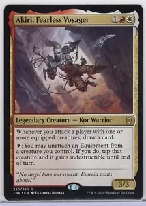 1x Akiri, Fearless Voyager - Zendikar Rising - Near Mint - Picture 1 of 1