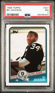 1988 Topps #327 Bo Jackson RC Raiders Rookie PSA 7 - Picture 1 of 2