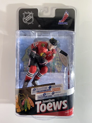 Jonathan Toews Red Jersey #58 of 1000 Silver Series 24 NHL McFarlane Figure 2010 Cover