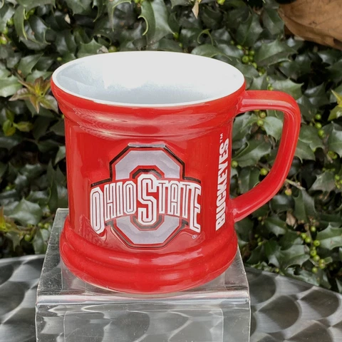 Ohio State Coffee Tea 3D Mug 4"h The Encore Group Raised Logo NEW With Tags Cover