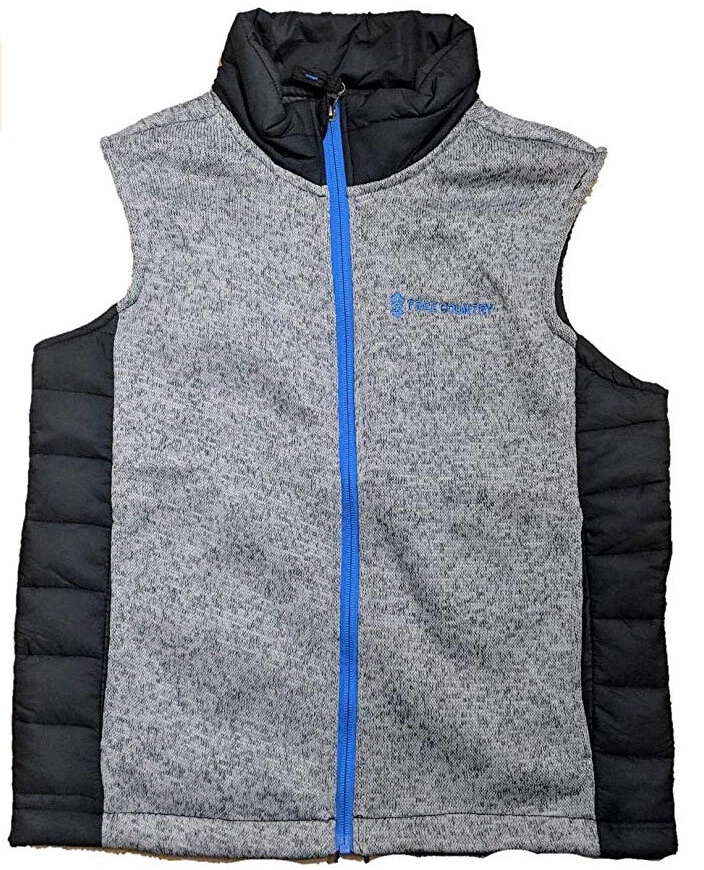 Colete híbrido masculino Free-Country cinza concreto - Imagem 1 de 1