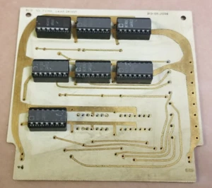 VERY RARE 1968 NCR Century 100 Lamp Driver Card GOLD PLATED PCB 315-0901208#G386 - Picture 1 of 5