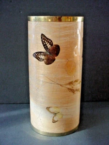 Vintage Mid Century Modern Cylinder Shape Fiberglass Lamp Shade - Picture 1 of 9